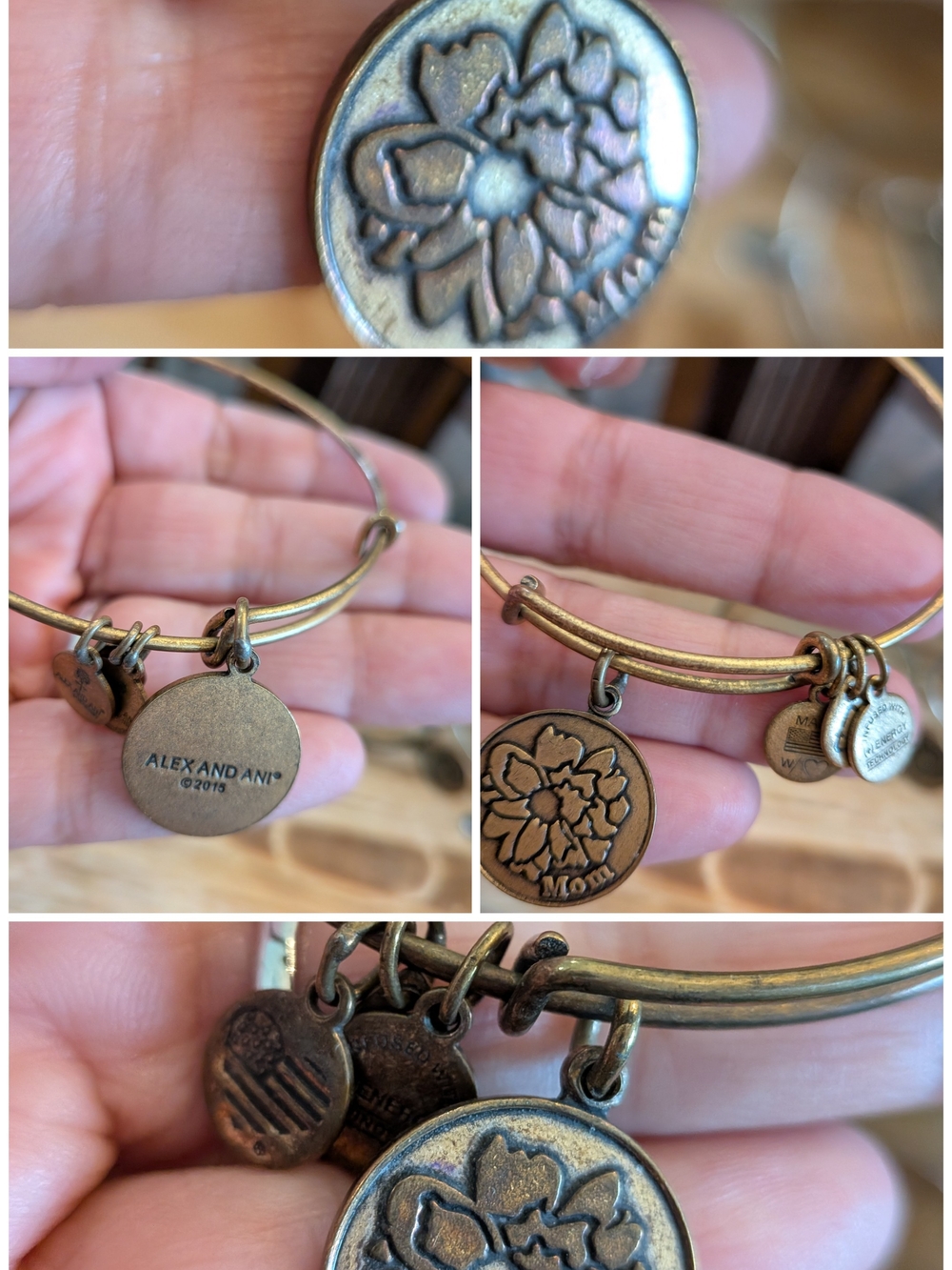 Alex and Ani Bronze And Silver Daughter Mom Aunt Grandmother Choose One
